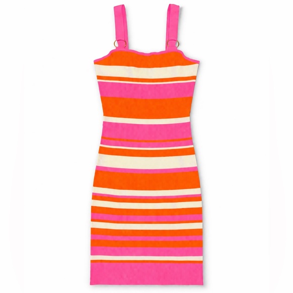 Fashion Nova Dresses & Skirts - Fashion Nova Striped Ribbed Bodycon Dress Size Large
